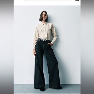 GAP Black Wide Leg Jeans